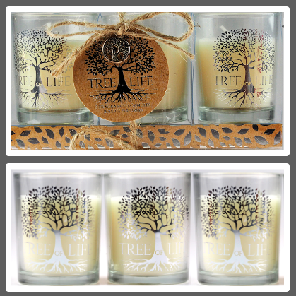 Fragrant Candle Glass Votive Trio