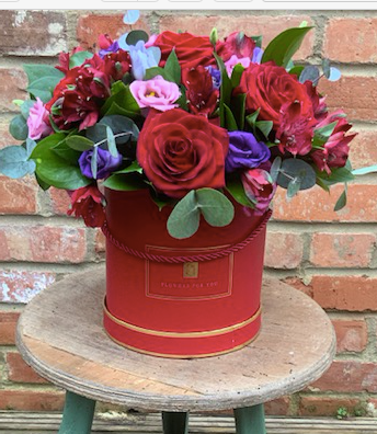Red rose bucket hot sale hat