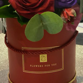 I love you....Red Rose Hat Box